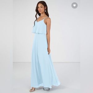 AZAZIE Desiree Bridesmaid Dress in Sky Blue
